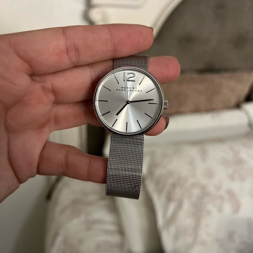 Marc by Marc Jacobs Silver Tone Mesh Watch